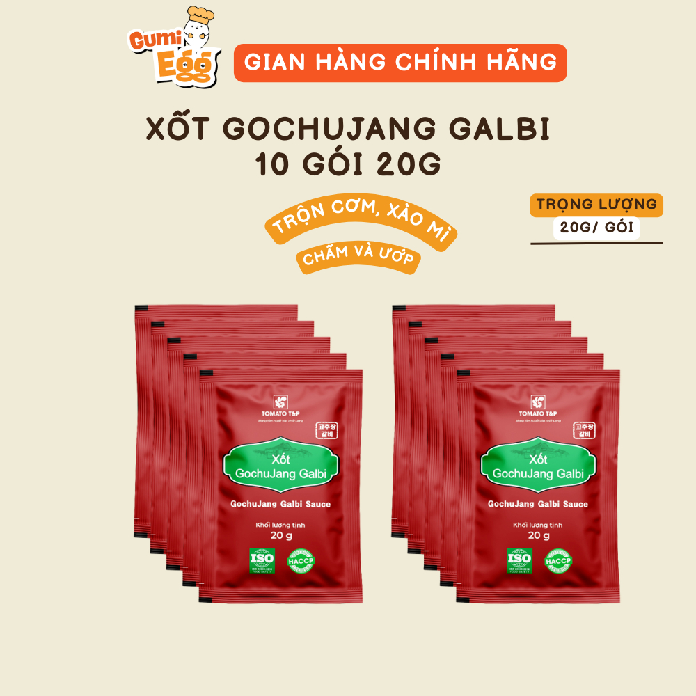 Xốt Gochujang Galbi Tomato T&P Dùng Trộn Cơm Bibimbap, Cơm Trộn Hàn Quốc, Mì Trộn, Chấm Thịt Nướng