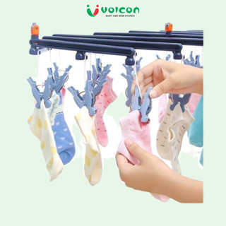 Móc chùm nhựa 29 kẹp AC  tiện lợi, gọn nhẹ cho mẹ & bé