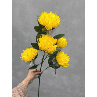Hoa cúc giả - Hoa cúc 5 bông cành dài 105 cm, cành 3 bông dài 70 cm  , cành 1bông 70cm_ hàng đẹp loại 1