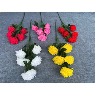 Hoa cúc giả - Hoa cúc 5 bông cành dài 105 cm, cành 3 bông dài 70 cm  , cành 1bông 70cm_ hàng đẹp loại 1