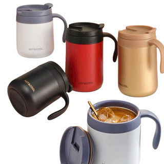 Cốc giữ nhiệt nóng và lạnh 550ML Inox 304 giữ 8-10 tiếng, Ca ủ cà phê mang đi tiện lợi, nhanh gọn