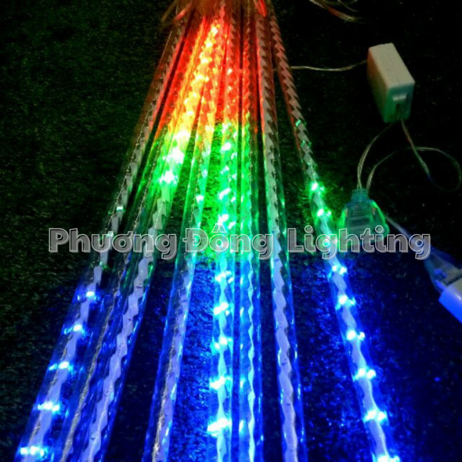 Bộ đèn LED sao băng trang trí 8 ống - mỗi ống dài 80cm