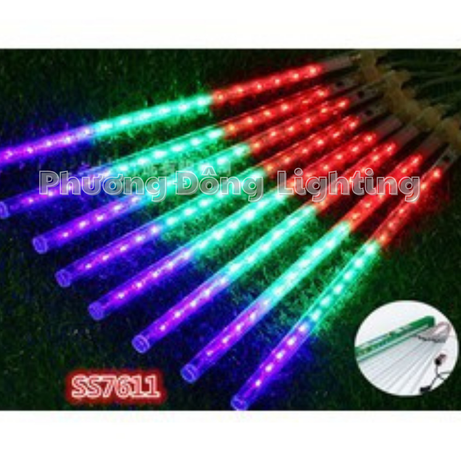 Bộ đèn LED sao băng trang trí 8 ống - mỗi ống dài 80cm