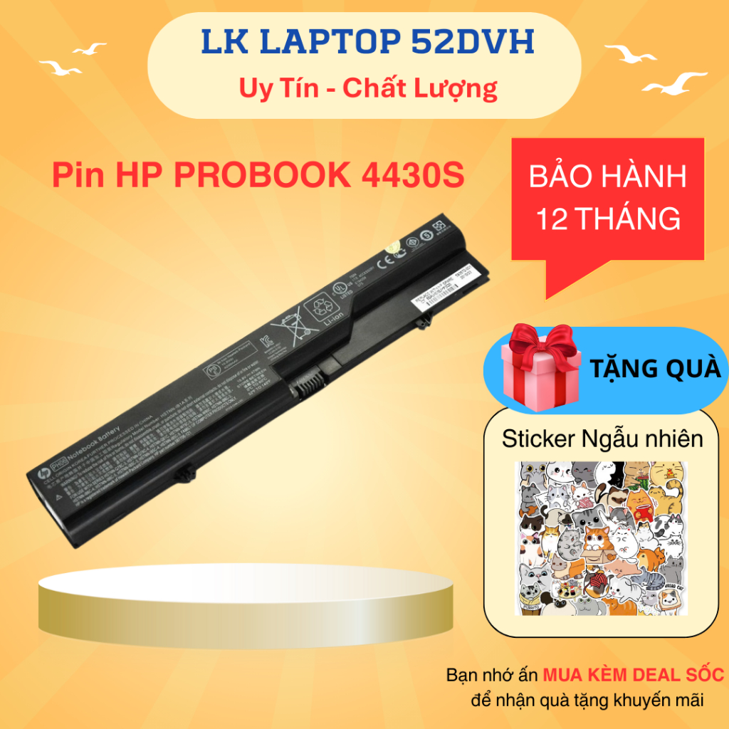 Pin Laptop HP PROBOOK 4430 4430s 4330S 4331s 4431s 4535s 4436s 4435s 4440S 4530 4530s 4330S 4331s 4431s 4540 OEM