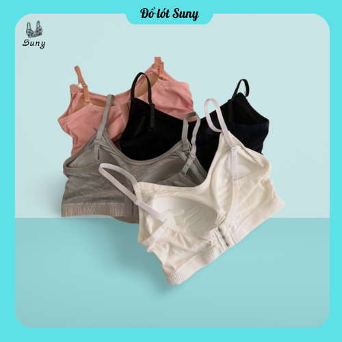 Áo bra có đệm mút ngực 389, Bra cotton có móc cài sau