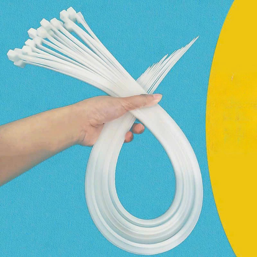 Combo 2 Dây rút nhựa, dây thít nhựa trắng, đen từ 1 tấc đến 3 tấc (10cm đến 30cm)