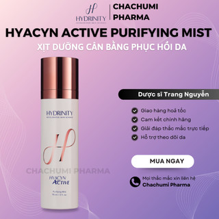 Xịt Dưỡng Hydrinity Hyacyn Active Purifying Mist Phục Hồi, Hỗ Trợ Thúc Đẩy Làm Lành Tổn Thương 90ml