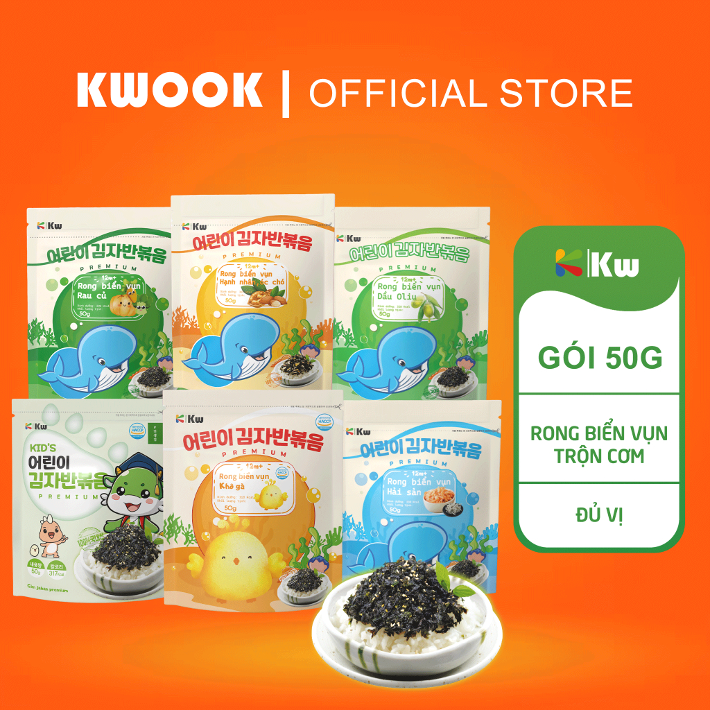 Rong Biển Vụn Canxi Trộn Cơm Kwook Đủ Vị 50G | Shopee Việt Nam
