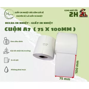 [A7 - Tệp 500 Tem] Decal Nhiệt A7, Giấy In Nhiệt A7, Giấy In Tem A7, Giấy In Vận Đơn A7
