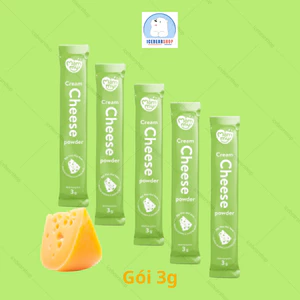 Phô Mai Mămmy Tách Muối Gói 3g, Bột Phomai Rắc Cơm, Cháo Cho Bé Ăn Dặm Bổ Sung Canxi