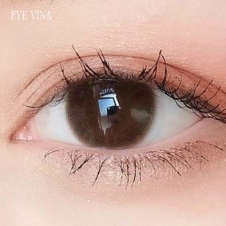 Kính áp tròng màu choco đậm  - Lens Choco tháng 0 độ đến 8 độ đẹp tự nhiên đeo đi học đi làm