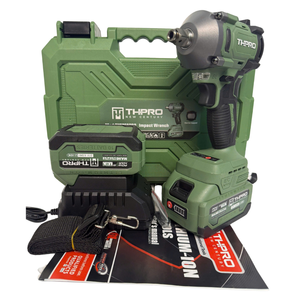 Máy Siết Bulong THPRO TH6360PRO Đầu 2 Trong 1 Lực Siết 360N.M Động Cơ Không Chổi Than Sử Dụng Chân Pin Phổ Thông 4CM