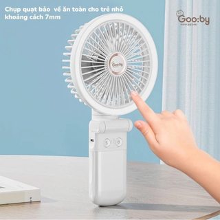 Quạt kẹp đa năng Gooby 2025 pin 7200maH,kẹp xe đẩy,treo tường,để bàn,có đèn