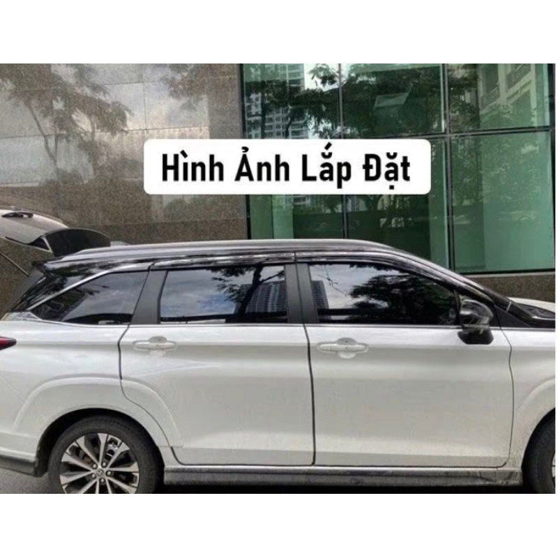 Vè che mưa xe Toyota Avanza 2020-2025 chỉ inox sáng bóng hàng cao cấp