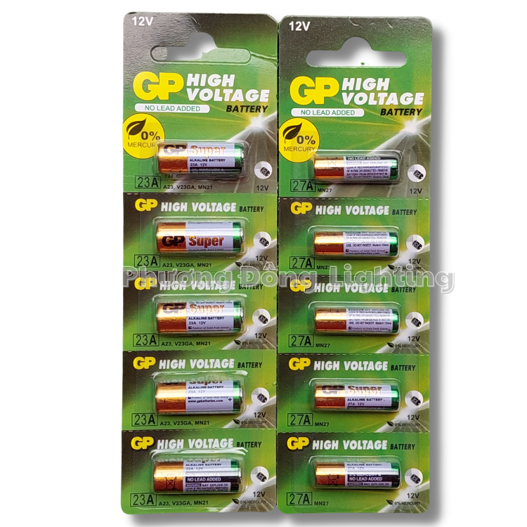 HÀNG CHÍNH HÃNG - Vỉ 5 viên Pin GP 12V 23A và 27A
