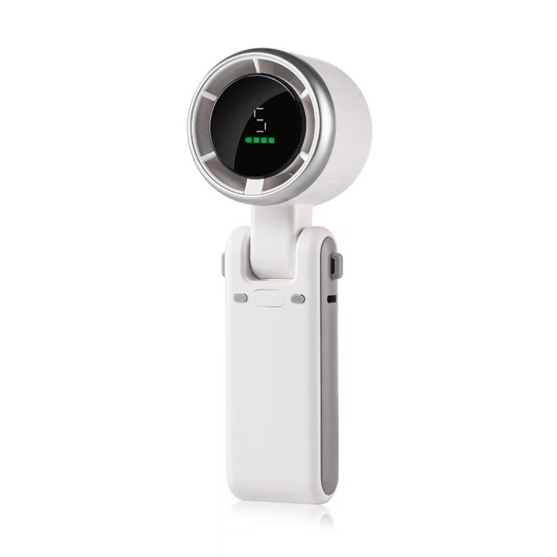 Quạt Mini Cầm Tay Có Sò Lạnh 4000mAh – Quạt Tích Điện Mạnh, 100 Mức Gió, Màn Hình LED Rõ Nét, Gấp Gọn Mang Theo