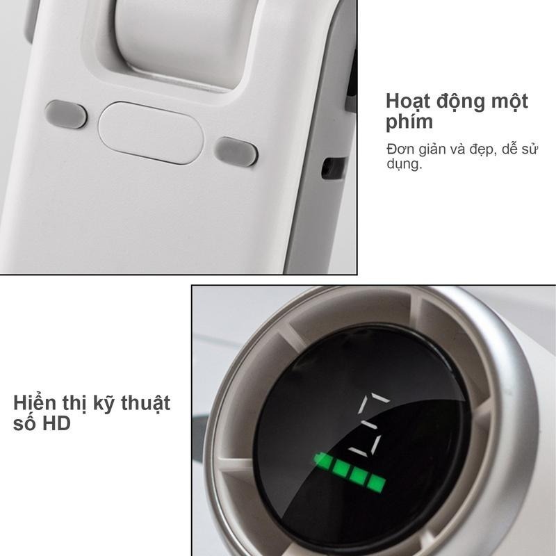 Quạt Mini Cầm Tay Có Sò Lạnh 4000mAh – Quạt Tích Điện Mạnh, 100 Mức Gió, Màn Hình LED Rõ Nét, Gấp Gọn Mang Theo