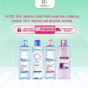 Nước Tẩy Trang Cho Mọi Loại Da L'Oreal Paris 3in1 Micellar Water 400ml