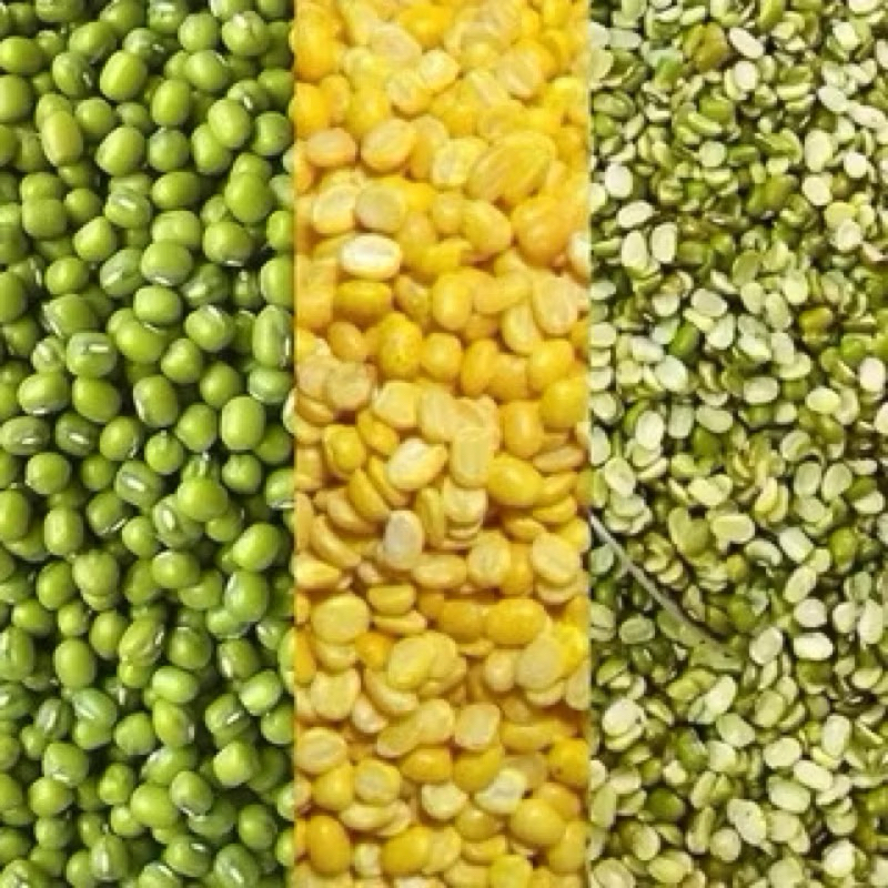 (1kg) Đậu xanh bóc vỏ, nguyên hạt , cà đôi vỏ hàng mộc bở bùi