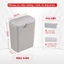 Thùng Rác Treo Tủ Bếp 12L Có Nắp – Dán Tường, Chống Nước, Gọn Gàng Cho Nhà Vệ Sinh