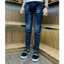 Quần Jeans nam xanh ĐẬM ác d/2 da đỏ có bốn cúc