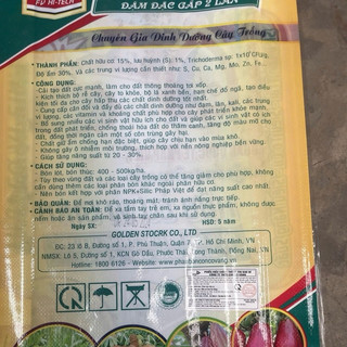 10kg Phân bón Hữu Cơ Vi Sinh Việt - Pháp dùng bón lót khi trồng cây, ra rễ manh, tăng năng suất, cải tạo đất