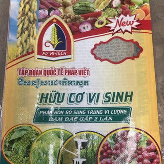 10kg Phân bón Hữu Cơ Vi Sinh Việt - Pháp dùng bón lót khi trồng cây, ra rễ manh, tăng năng suất, cải tạo đất