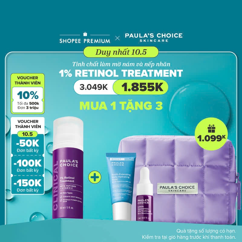 Ảnh Tinh chất làm mờ nám và nếp nhăn Paula’s Choice Clinical 1% Retinol Treatment 30 ml 8010 1