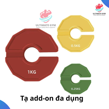 Tạ add-on đa dụng, tạ lắp ghép đa năng dùng để tăng trọng lượng tạ tay, tạ ấm, máy tạ khối