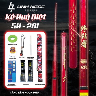 Combo Cần Câu Tay Kẻ Huỷ Diệt 5h 28i F1 Chuyên Rô Riếc Chép Giữ Cá Tốt