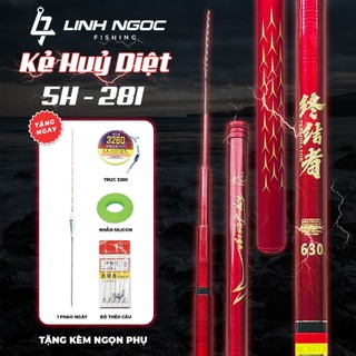 Combo Cần Câu Tay Kẻ Huỷ Diệt 5h 28i F1 Chuyên Rô Riếc Chép Giữ Cá Tốt