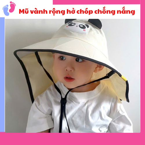ũ Vành Rộng Hở Chóp Hình Thú Đáng Yêu Che Nắng , Chống Nắng Cho Bé Thoáng Khí Chống Tia UV Cho Bé Từ 2-8 tuổi saubabi