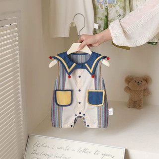 Bộ đồ liền thân chú hề chơi lễ 1/6 siêu dễ thương cho bé