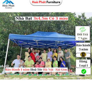 Nhà Bạt 3x4.5M DI Động Dựng Nhanh – Che Nắng Mưa Ngoài Trời, Khung Thép Chống Gỉ Khung Thép Chịu Lực