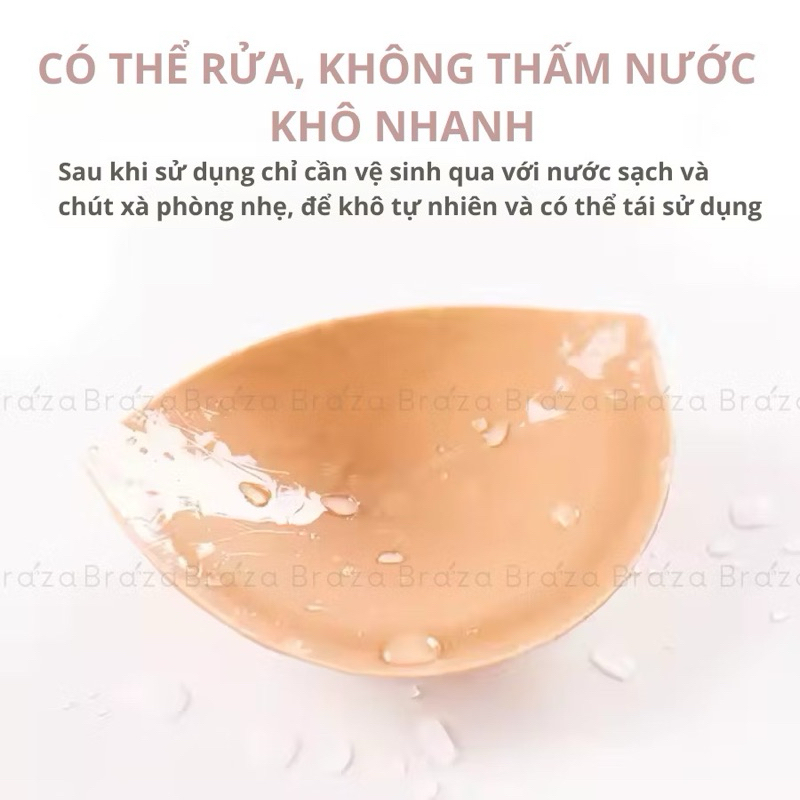 HOẢ TỐC Miếng Độn Ngực Tam Giác Hai mặt Keo Dính Siêu Chắc Sử dụng được nhiều lần QUEMEO Miếng dán nâng ngực