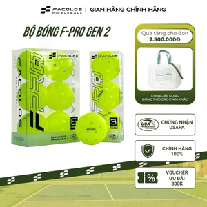 Bóng Pickleball Facolos chính hãng - F-Pro Performance (USAPA) 40 lỗ với đường kính 76mm