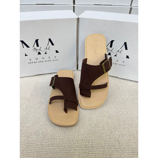 Dép Nữ Sỏ Ngón Phối Khóa Hottrend 2025 MA Shoes D4761 – Cá Tính, Êm Ái, Chuẩn Xu Hướng