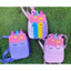Balo pop it đi học cho bé mầm non từ 1-6 tuổi, balo ngựa pony silicon bé bóp bong bóng hỗ trợ giảm stress