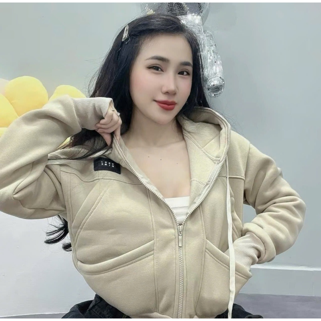 [NEW] Áo Khoác Nỉ UNISEX Form Rộng LOGO Thêu CÓ 6 TÚI Như Hình CHỐNG NẮNG TỐT