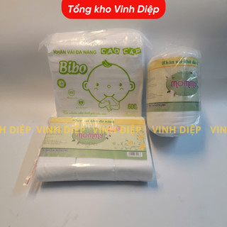 Vải khô, khăn khô đa năng Bibo ,Mommy dẹt, cuộn cho gia đình và bé