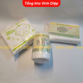 Vải khô, khăn khô đa năng Bibo ,Mommy dẹt, cuộn cho gia đình và bé
