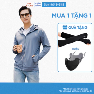 [Hỏa tốc 2H] Áo Chống Nắng 2 Lớp Nam Nữ By STY Chất Polyester Thông Hơi Khóa Kéo Mũ Trùm Kín Mặt Chống Tia UV - CN28