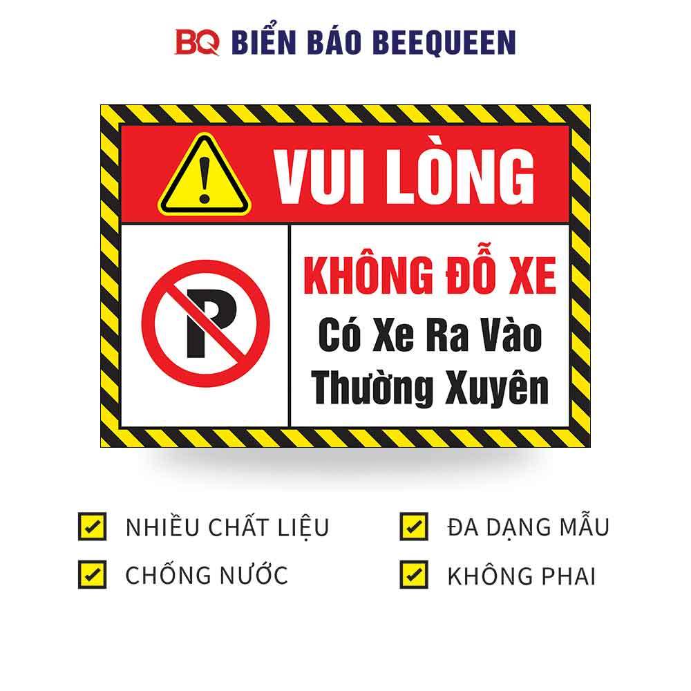 Biển báo VUI LÒNG KHÔNG ĐỖ XE CÓ XE RA VÀO THƯỜNG XUYÊN D140 | Shopee ...