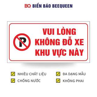 Biển báo VUI LÒNG KHÔNG ĐỖ XE KHU VỰC NÀY D141