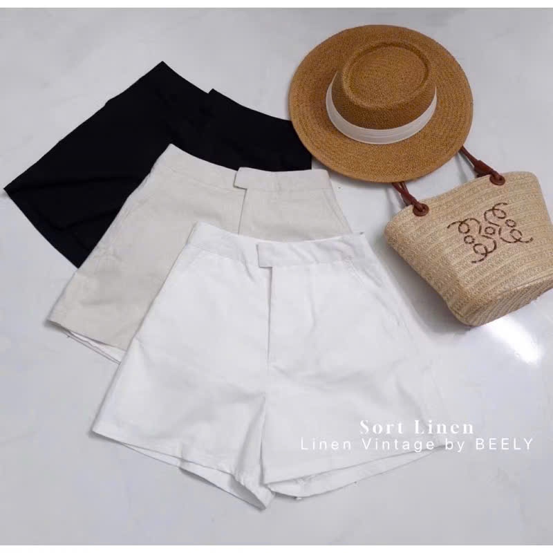 𝗦𝗼𝗿𝘁 - Quần đùi Linen BEELY