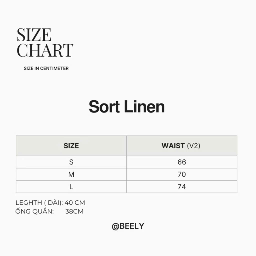 𝗦𝗼𝗿𝘁 - Quần đùi Linen BEELY