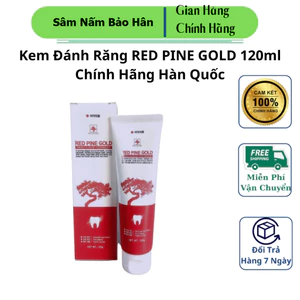 Kem Đánh Răng RED PINE GOLD 120ml Chính Hãng Hàn Quốc Chứa Tinh Dầu Thông Đỏ