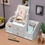 KỆ ĐỰNG MỸ PHẨM MINI CÓ GƯƠNG MÈO ĐÁNG YÊU - Gương Mèo Cute Kèm Kệ Đựng Mỹ Phẩm,Kệ Trang Điểm Thông Minh Sang Trọng