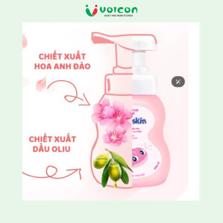 Sữa tắm gội cho bé Kutieskin 200ml lưu lại hương thơm ngọt ngào,cảm giác mềm mại, thoải mái cho bé