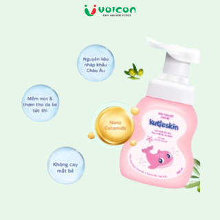 Sữa tắm gội cho bé Kutieskin 200ml lưu lại hương thơm ngọt ngào,cảm giác mềm mại, thoải mái cho bé
